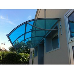 Pensilina in acciaio verniciato tettoia copri porta DESIGN